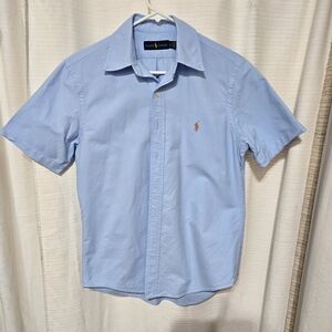 Polo by Ralph Lauren Men's Blue Short Sleeve Shirt